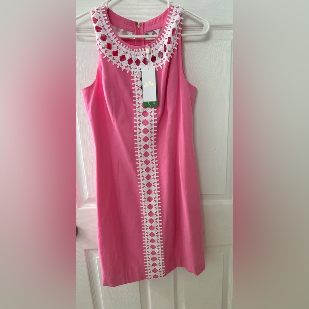 NWT Lilly Pulitzer Mila Shift Dress Pink Women Size 6